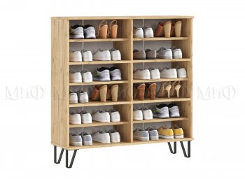 Обувница Флэш крафт/графит (Миф) в Краснотурьинске - krasnoturinsk.mebel-e96.ru