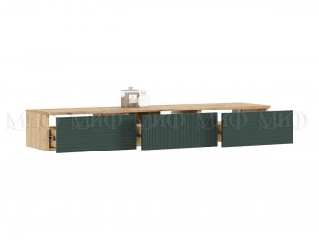Стенка Флэш комп.2 крафт/грин (Миф) в Краснотурьинске - krasnoturinsk.mebel-e96.ru