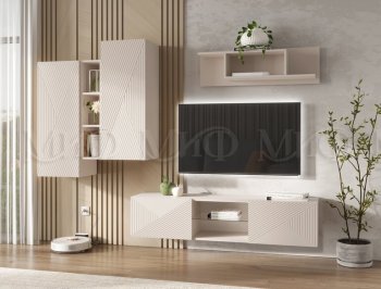 Стенка Флэш кашемир (Миф) в Краснотурьинске - krasnoturinsk.mebel-e96.ru