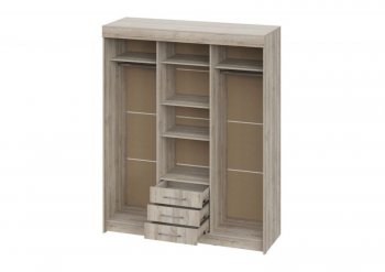 Шкаф-купе 1700 мм Фортуна (Дуб крафт серый) (ИЦ) в Краснотурьинске - krasnoturinsk.mebel-e96.ru