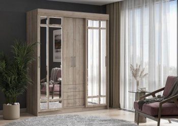 Шкаф-купе 1700 мм Фортуна (Дуб крафт серый) (ИЦ) в Краснотурьинске - krasnoturinsk.mebel-e96.ru