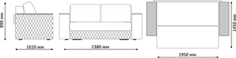 Диван Форвард Ultra Cocoa (Софт) в Краснотурьинске - krasnoturinsk.mebel-e96.ru