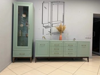 Стенка Гориция Зеленый самшит (БМ) в Краснотурьинске - krasnoturinsk.mebel-e96.ru