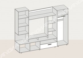 Гостиная Аллегро вариант-3 (Венге/Белфорт) в Краснотурьинске - krasnoturinsk.mebel-e96.ru