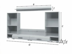 Стенка Домино Белый Глянец (БМ) в Краснотурьинске - krasnoturinsk.mebel-e96.ru