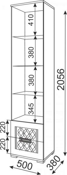 Стенка Тиффани модульная (Риннер) в Краснотурьинске - krasnoturinsk.mebel-e96.ru