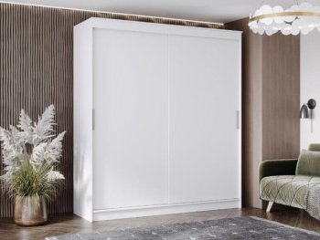 Шкаф-купе 2000 мм Гранд-1 ЛДСП, белый гладкий (Эра) в Краснотурьинске - krasnoturinsk.mebel-e96.ru