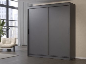 Шкаф-купе 2000 мм Гранд-1 ЛДСП, графит (Эра) в Краснотурьинске - krasnoturinsk.mebel-e96.ru