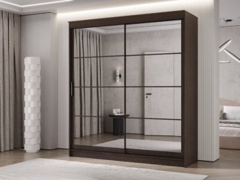 Шкаф-купе 2000 мм Гранд-1 зеркало/зеркало, венге (Эра) в Краснотурьинске - krasnoturinsk.mebel-e96.ru