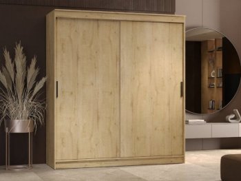 Шкаф-купе 2000 мм Гранд-1 ЛДСП, дуб вотан (Эра) в Краснотурьинске - krasnoturinsk.mebel-e96.ru