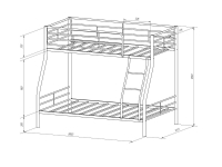 Кровать 2-х ярусная Гранада-2Я в Краснотурьинске - krasnoturinsk.mebel-e96.ru