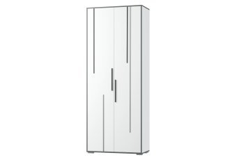 Шкаф 2 дв. Грей (УНИ) (МЛК) в Краснотурьинске - krasnoturinsk.mebel-e96.ru