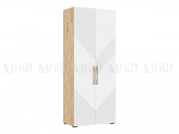 Шкаф распашной 900 мм Ирис с антресолью, крафт/белый (Миф) в Краснотурьинске - krasnoturinsk.mebel-e96.ru