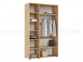 Шкаф 1350 мм Ирис с антресолью, крафт/графит (Миф) в Краснотурьинске - krasnoturinsk.mebel-e96.ru