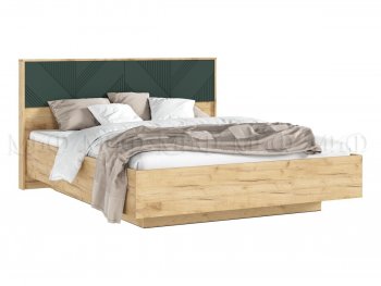 Кровать парящая Ирис крафт/грин с подсветкой (Миф) в Краснотурьинске - krasnoturinsk.mebel-e96.ru