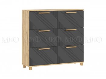 Обувница Ирис крафт/графит (Миф) в Краснотурьинске - krasnoturinsk.mebel-e96.ru