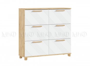 Обувница Ирис крафт/белый (Миф) в Краснотурьинске - krasnoturinsk.mebel-e96.ru