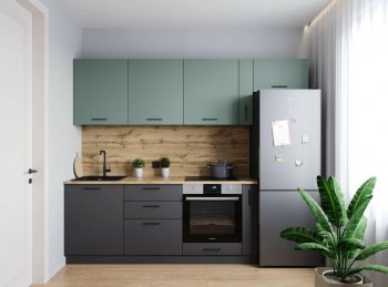 Кухонный гарнитур Изумруд 2550 мм (Санвут) в Краснотурьинске - krasnoturinsk.mebel-e96.ru