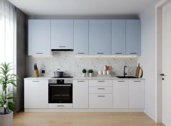 Кухонный гарнитур высокий Капри 3000 мм ЛДСП/МДФ (Санвут) в Краснотурьинске - krasnoturinsk.mebel-e96.ru