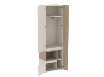Шкаф для одежды узкий Каспер  (СБК) в Краснотурьинске - krasnoturinsk.mebel-e96.ru