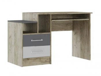 Стол письменный Колибри Лофт серый (Текс) в Краснотурьинске - krasnoturinsk.mebel-e96.ru