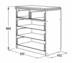 Комод-1 Ольга-13 в Краснотурьинске - krasnoturinsk.mebel-e96.ru