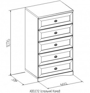Комод 12 Адель в Краснотурьинске - krasnoturinsk.mebel-e96.ru