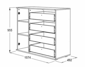 Комод-2 Ольга-14 в Краснотурьинске - krasnoturinsk.mebel-e96.ru