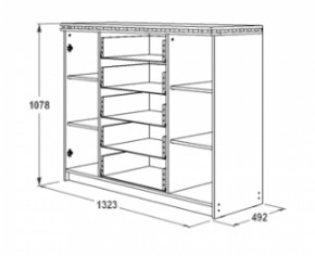 Комод-3 Ольга-13 в Краснотурьинске - krasnoturinsk.mebel-e96.ru