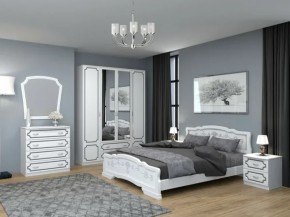 Комод 4 ящ. ЛАК Белый жемчуг (БМ) в Краснотурьинске - krasnoturinsk.mebel-e96.ru
