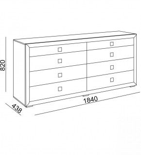 Комод большой Глэдис (модуль 27) в Краснотурьинске - krasnoturinsk.mebel-e96.ru