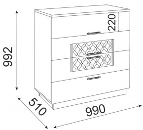 Комод Тиффани М23 (Риннер) в Краснотурьинске - krasnoturinsk.mebel-e96.ru