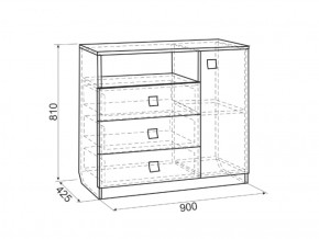 Комод Энерджи (900) в Краснотурьинске - krasnoturinsk.mebel-e96.ru