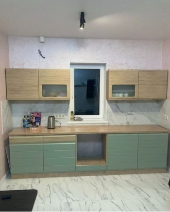 Кухонный гарнитур 3000 мм Кремона фисташка (Росток) в Краснотурьинске - krasnoturinsk.mebel-e96.ru