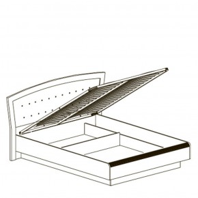 Кровать двойная 1600 с ПМ Афины 368 (Яна) в Краснотурьинске - krasnoturinsk.mebel-e96.ru