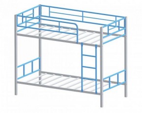 Кровать двухъярусная Севилья-2.01 комбо Серый/Голубой в Краснотурьинске - krasnoturinsk.mebel-e96.ru