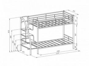 Кровать двухъярусная Толедо Серый/Венге в Краснотурьинске - krasnoturinsk.mebel-e96.ru