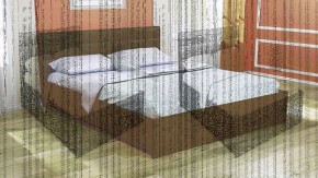 Кровать интерьерная Лита с латами 1400*2000 в Краснотурьинске - krasnoturinsk.mebel-e96.ru