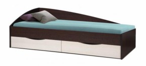 Кровать одинарная Фея - 3 асимметричная 1900х800 (венге) (Олм) в Краснотурьинске - krasnoturinsk.mebel-e96.ru