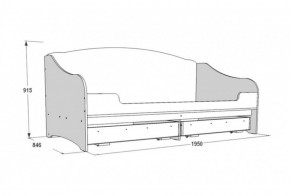 Кровать одинарная с подушками Омега 18 (800*1900) в Краснотурьинске - krasnoturinsk.mebel-e96.ru