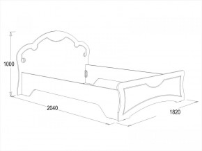 Кровать Ольга-10 МДФ (1600) в Краснотурьинске - krasnoturinsk.mebel-e96.ru