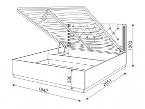 Кровать с подъемным механизмом М25 Тиффани в Краснотурьинске - krasnoturinsk.mebel-e96.ru