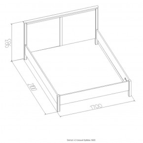 Кровать Шерлок 1800 орех 1600*2000 в Краснотурьинске - krasnoturinsk.mebel-e96.ru