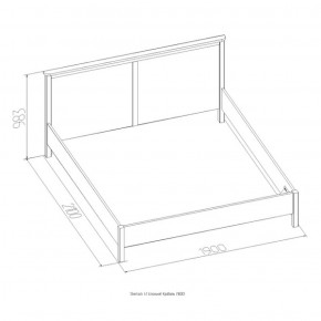 Кровать Шерлок 900 дуб сонома 1200*2000 в Краснотурьинске - krasnoturinsk.mebel-e96.ru