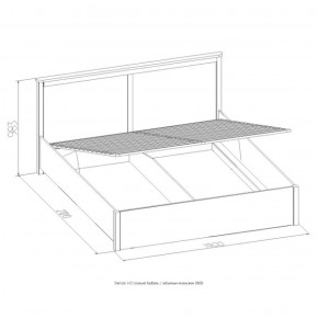 Кровать Шерлок с ПМ 1400 дуб сонома 1400*2000 в Краснотурьинске - krasnoturinsk.mebel-e96.ru