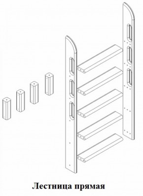 Кровать Сонечка 2-х ярусная (модульная) в Краснотурьинске - krasnoturinsk.mebel-e96.ru