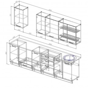 Кухонный гарнитур Лада 2800 в Краснотурьинске - krasnoturinsk.mebel-e96.ru