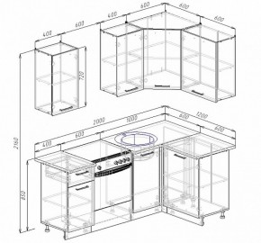 Кухонный гарнитур угловой Бланка 2000х1200 в Краснотурьинске - krasnoturinsk.mebel-e96.ru