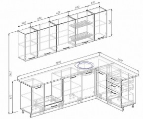 Кухонный гарнитур угловой Бланка 2600х1600 в Краснотурьинске - krasnoturinsk.mebel-e96.ru