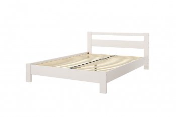 Кровать из массива Лана Льняной (БМ) в Краснотурьинске - krasnoturinsk.mebel-e96.ru